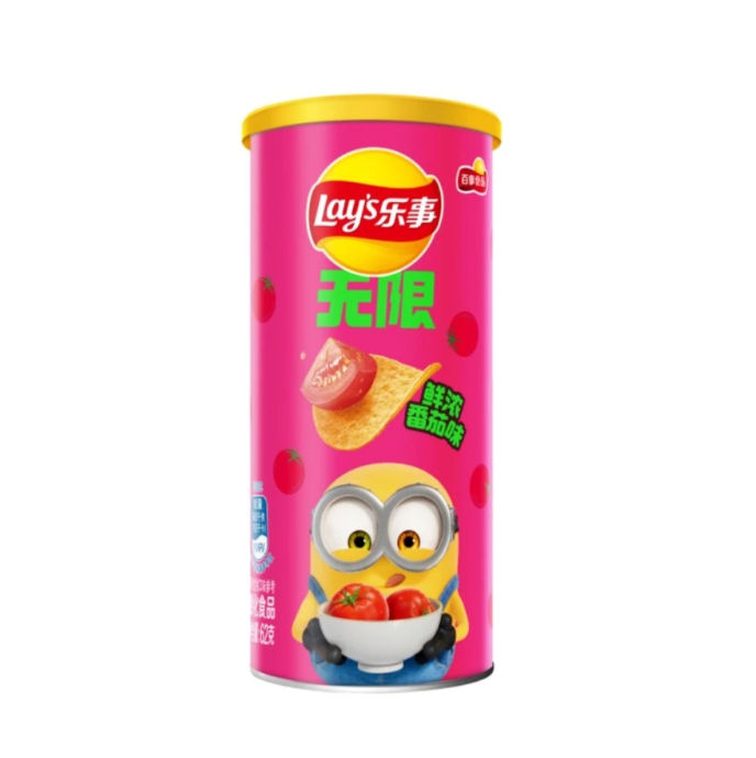 LAY'S Minions Potato Chips Rich Tomato Flavor 62g | 乐事 薯片 浓郁番茄味 62g