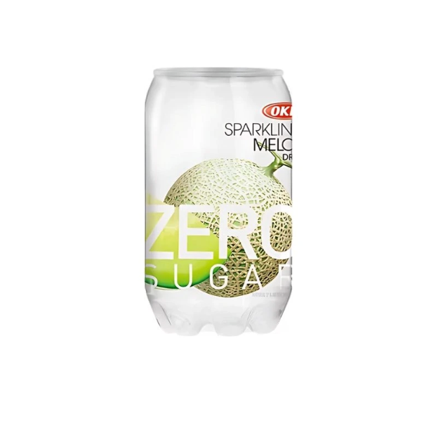 OKF sokeriton hiilihapotettu juoma, melonin maku 350ml｜OKF 零糖气泡水 蜜瓜味 350ml