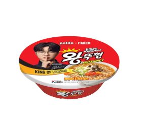 PALDO Instant Noodle Hot & Spicy Flavor Bowl 120g | 八道 方便面 火辣味 碗 120g