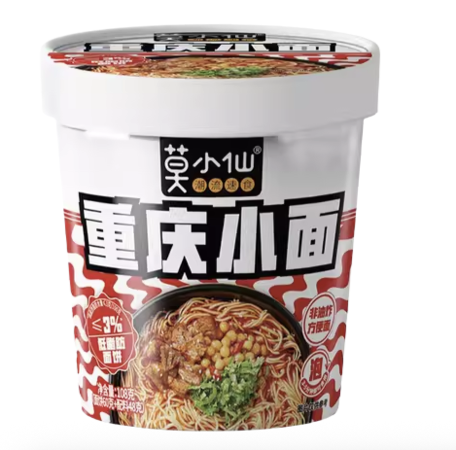 MLJ Chongqing pikanuudelit tulinen ja mausteinen maku 95g | 麻六记 重庆小面 麻辣味 95g