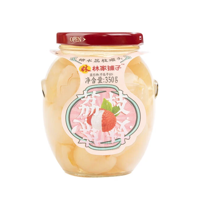 LJPZ Lychee in Syrup 350g | 林家铺子 糖水荔枝罐头 350g