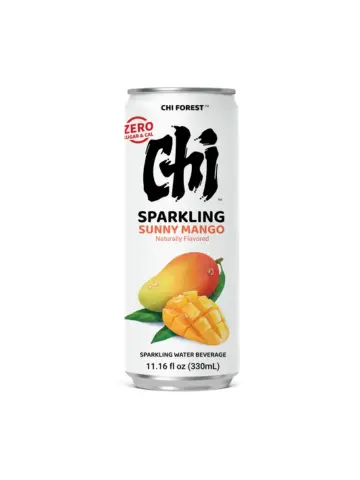 Chi Forest kuohuvesi, mangon maku, tölkki 330 ml | 元气森林 0卡0脂 芒果味 苏打水 330 ml 罐装