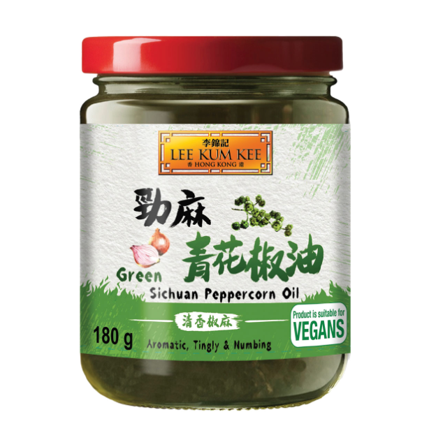 LKK Vihreä Sichuanpippuriöljy 180 g | 李锦记 劲麻青花椒油 180g