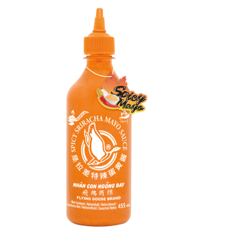 FLYING GOOSE Sriracha chili spicy mayo -kastike 455ml | 飞鹅牌 是拉差极辣蛋黄酱 455ml