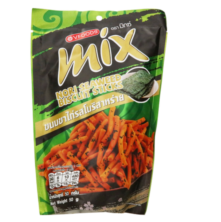 VFOODS MIX Keksitikut Merilevän maku 50g | VFOODS MIX 饼干棒 海苔味 50g