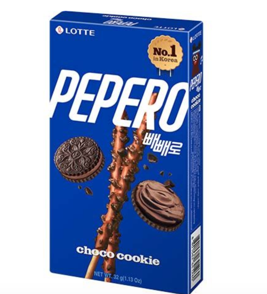 LOTTE Pepero Keksitikut Suklaa-Keksimaku 32 g | 乐天 Pepero 巧克力曲奇饼干棒 32g 