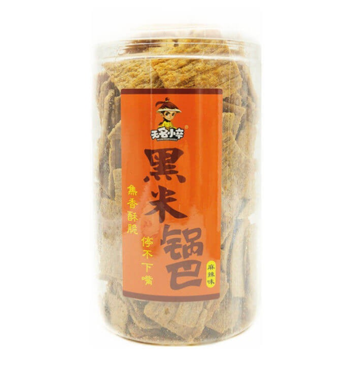 无名小卒 黑米锅巴 麻辣味 210g | WMXZ Black Rice Crackers Spicy Flavor 210g