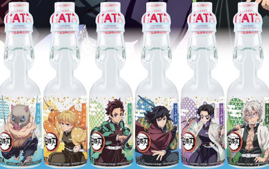 HATA Ramune Original – Demon Slayer -design 200ml | 日本 HATA 弹珠饮料 原味 鬼灭之刃限定 200ml 
