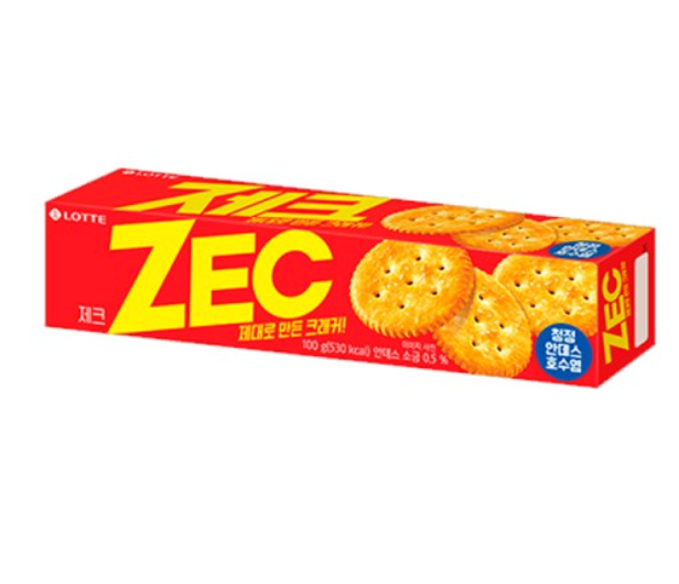 LOTTE Zec Biscuit Original Flavor 100g | 乐天 Zec 饼干 原味 100g