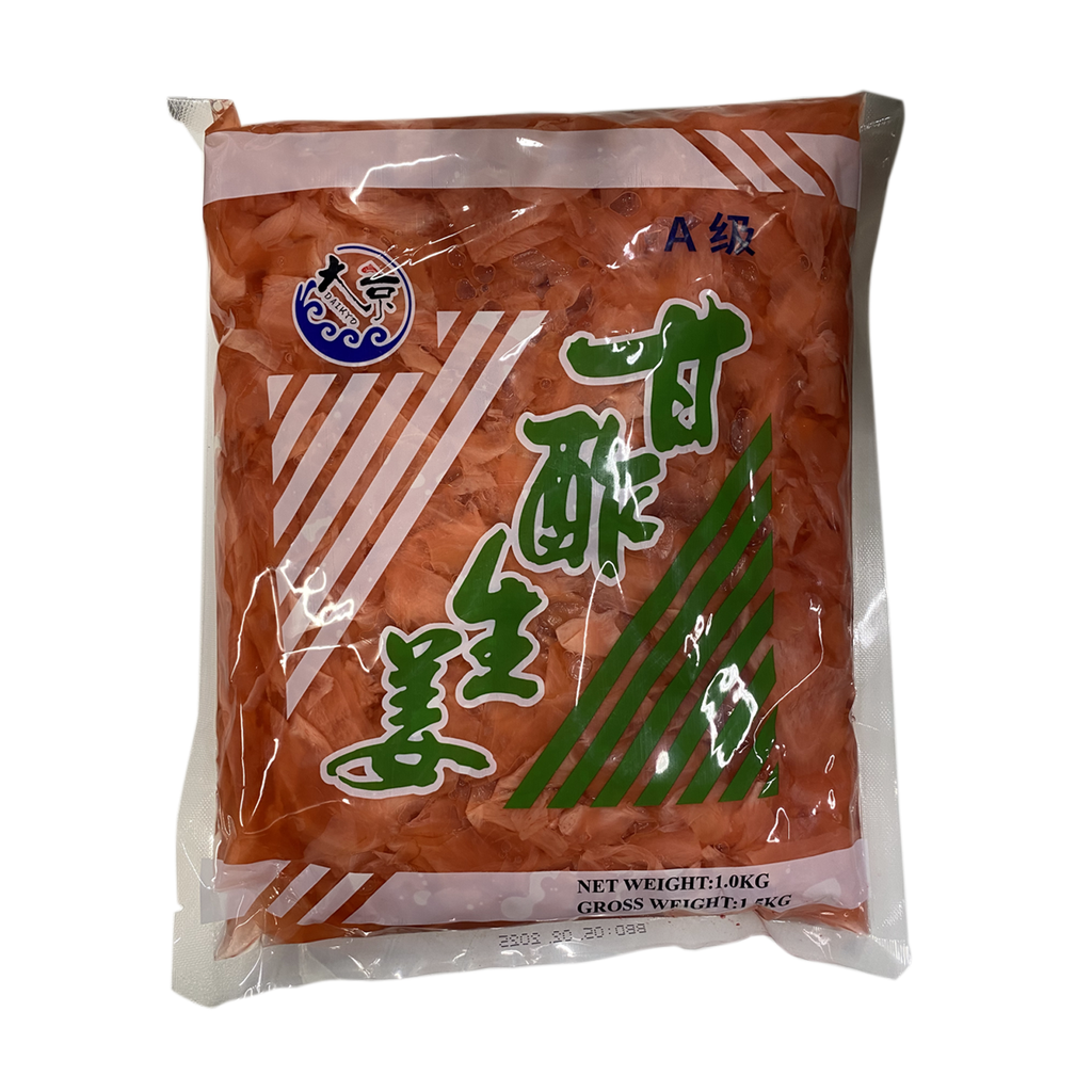 Kim Pickled Ginger (Pink) 1kg | 禾味 寿司姜丝(粉色) 1kg