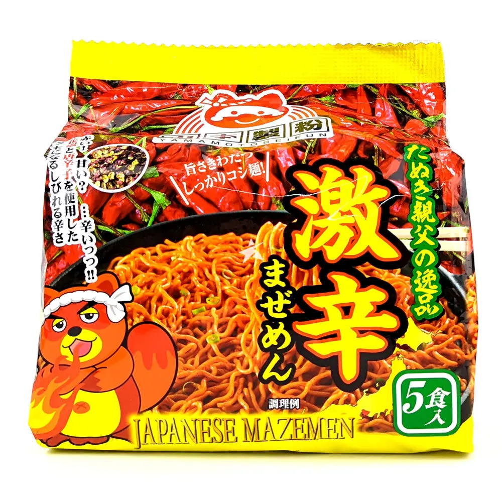 山本制粉 方便拌面 辣味噌味 五连包 440g | Yamamoto Seifun Instant Stir-Fried Ramen Spicy Miso Flavor 5-Pack 440g