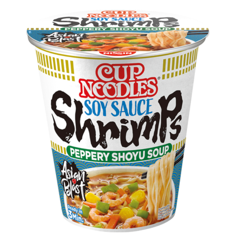 Nissin 方便面 酱油虾味 杯面 63g | Nissin Instant Noodle Soy Sauce Shrimps Flavor 63g
