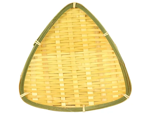 Bamboo dish basket triangle 1 pc | 三角形竹编盘 1 pc