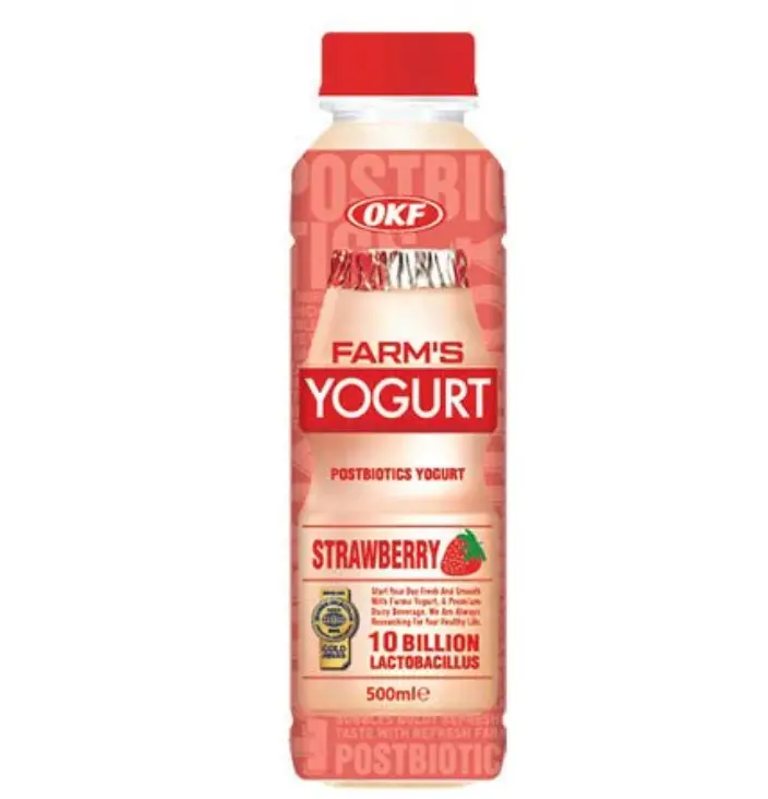 OKF Farms Yogurt Strawberry Flavor 500ml丨OKF Farms 酸奶饮料 草莓味 500ml 