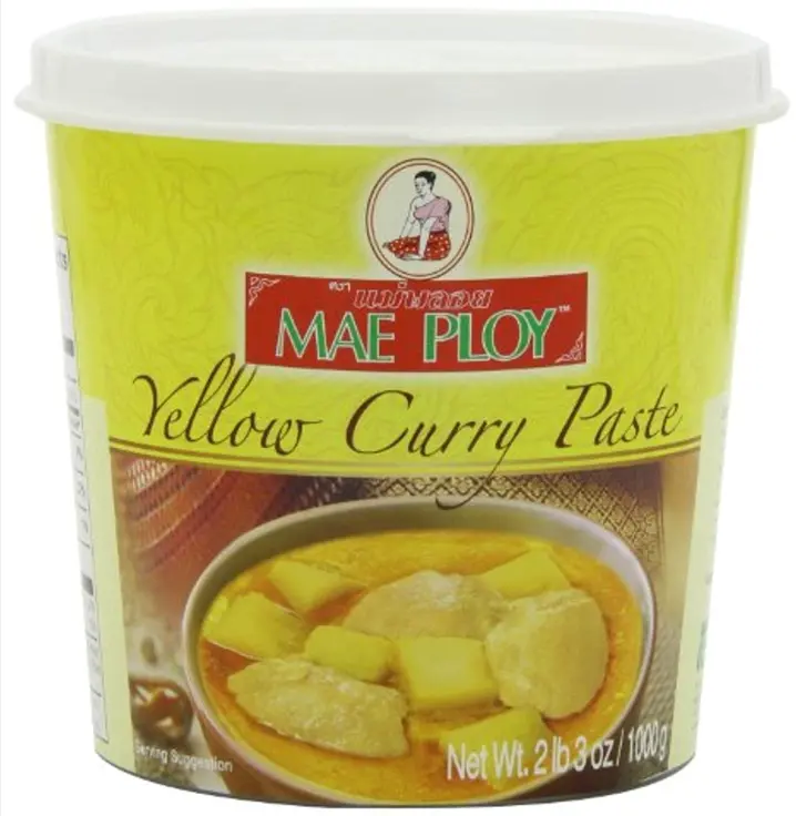 Mae Ploy Yellow Curry Paste 1kg | Mae Ploy 黄咖喱酱 1kg 