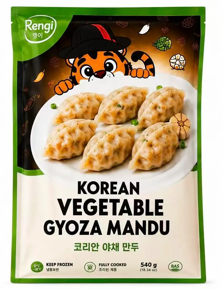 RENGI STREETFOOD 韩式饺子 蔬菜味 595g | RENGI STREETFOOD Mandu Gyoza Vegetable Flavor 595g
