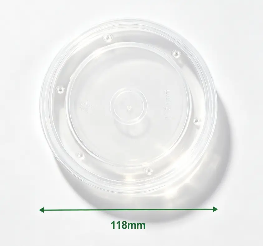 1000ml 牛皮纸汤桶 PP 盖（ 116mm） | 1000ml Kraft Paper Soup Container PP Lid (116mm) 
