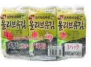 TEAPOONG 调味海苔 橄榄油味 3包装 9g | TEAPOONG Seasoned Seaweed Olive Oil Flavor 3-Pack 9g