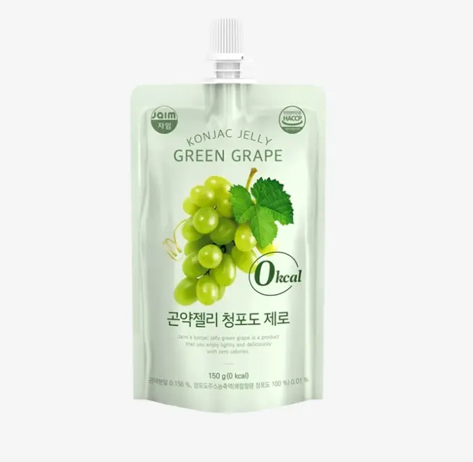 JAIM Konjac Jelly Green Grape Flavor 150g | JAIM 蒟蒻果冻 青葡萄味 150g