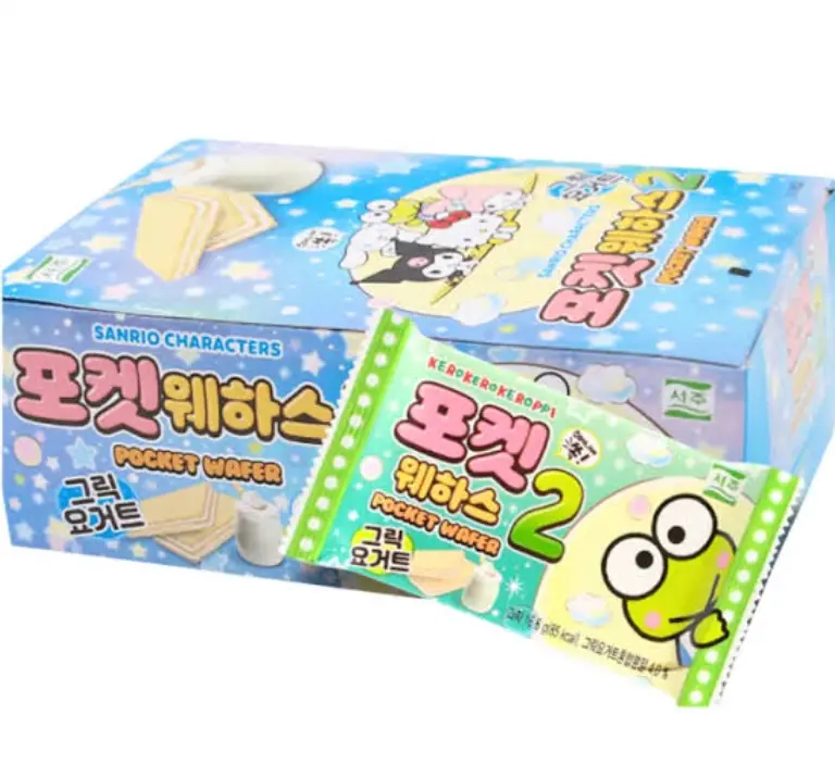 Seoju Sanrio Taskuvohvelit Kreikkalaisen jogurtin makuisina16.6g | Seoju Sanrio 口袋威化饼干 希腊酸奶味 16.6g