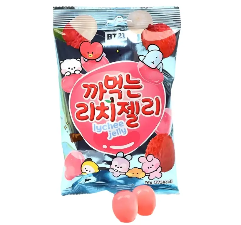 BT21 Peeling Soft Candy Lychee Flavor 76g | BT21 剥皮软糖 荔枝味 76g