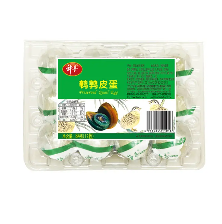 神丹 鹌鹑皮蛋 12枚 84g | SD Preserved Quail Eggs/Pi Tan 12pcs 84g