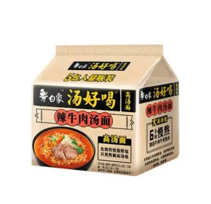 Baixiang Pikanuudelit, tulisen naudanlihaliemen makuiset 111 g | 白象 汤好喝 辣牛肉汤面 111g