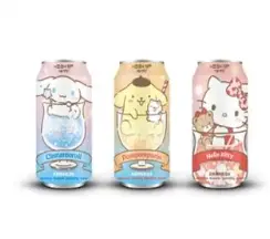 HIGHUP Sanrio-hahmojen Ramune-virvoitusjuoma Hello Kitty / Cinnamoroll / Pompompurin 330 ml | HIGHUP 气泡水 三丽鸥HelloKitty 大耳狗布丁狗 330ml