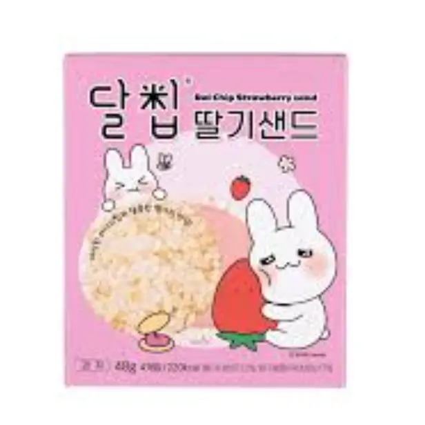 DalChip Sandwich Cookie Strawberry Flavor 48g | DalChip 夹心饼干 草莓味 48g