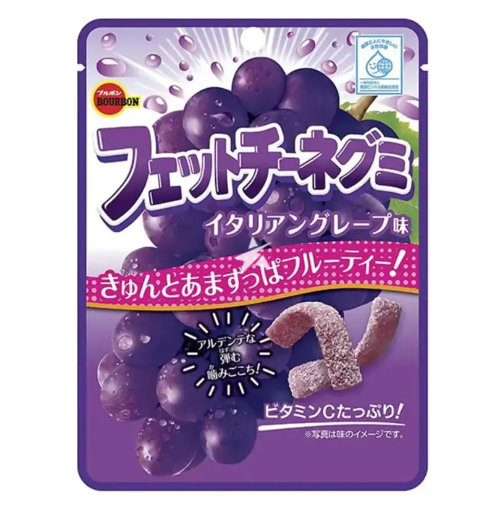 Bourbon Fettuccine Gummy Italian Grape Flavor 50g | Bourbon 软糖 意大利葡萄味 50g